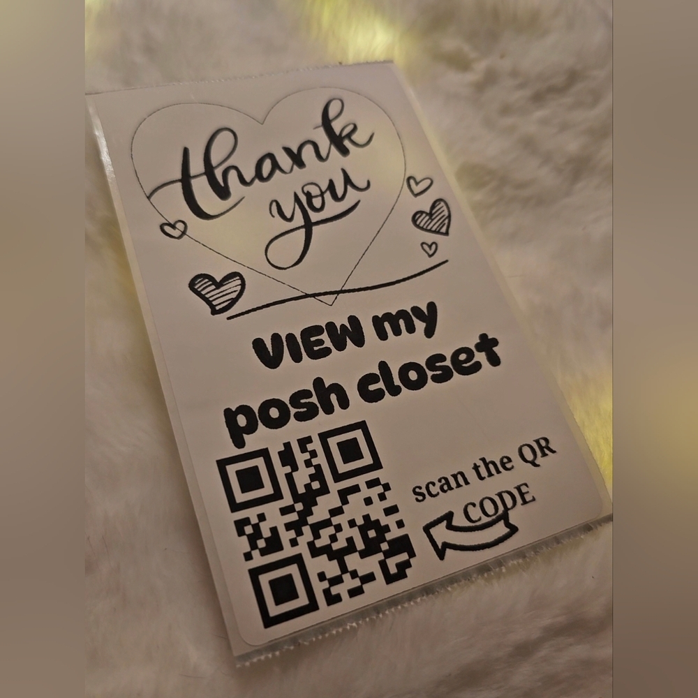 50 Large  3x5 Qr Code Stickers